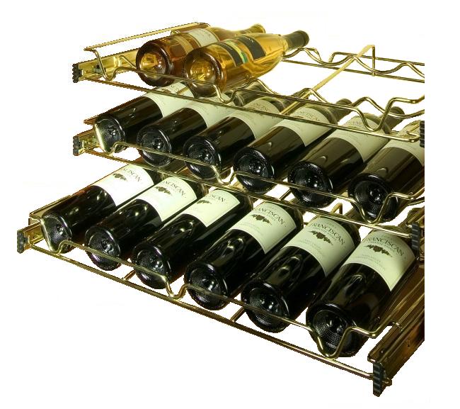sliding wine racks